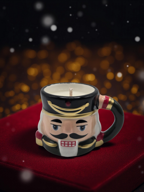 Nighttime Nutcracker Christmas Candle 14 oz