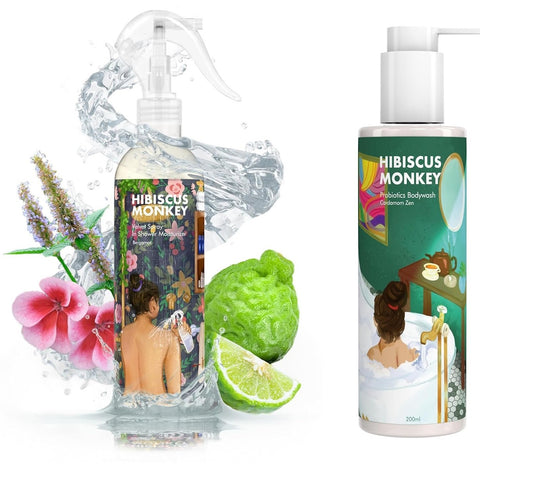 Combo of Bergamot In Shower Body Moisturizer & Probiotics Body Wash